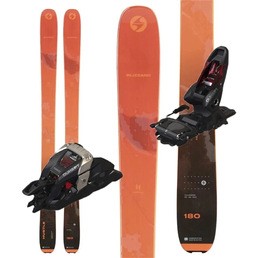 Blizzard Hustle 10 Men's Skis W/ Marker Duke PT 12 Bindings - 2023 1 Blizzard Hustle 10 Men's Skis W/ Marker Duke PT 12 Bindings - 2023