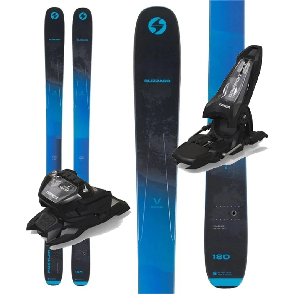 Blizzard Rustler 10 Skis W/ Marker Griffon 13 ID Bindings - 2023 1 Blizzard Rustler 10 Skis W/ Marker Griffon 13 ID Bindings - 2023
