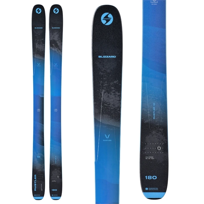 Blizzard Rustler 10 Skis W/ Marker Griffon 13 ID Bindings - 2023 2 Blizzard Rustler 10 Skis W/ Marker Griffon 13 ID Bindings - 2023 - Image 2