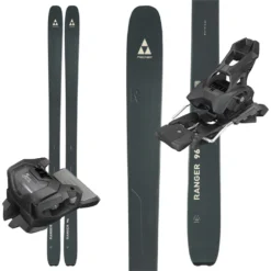 Fischer Ranger 96 FR Dark Grey/Sand Skis W/Fischer Attack 14 Bindings - 2023