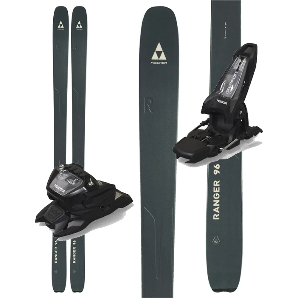 Fischer Ranger 96 FR Dark Grey/Sand Skis W/ Marker Griffon 13 ID Bindings - 2023 1 Fischer Ranger 96 FR Dark Grey/Sand Skis W/ Marker Griffon 13 ID Bindings - 2023