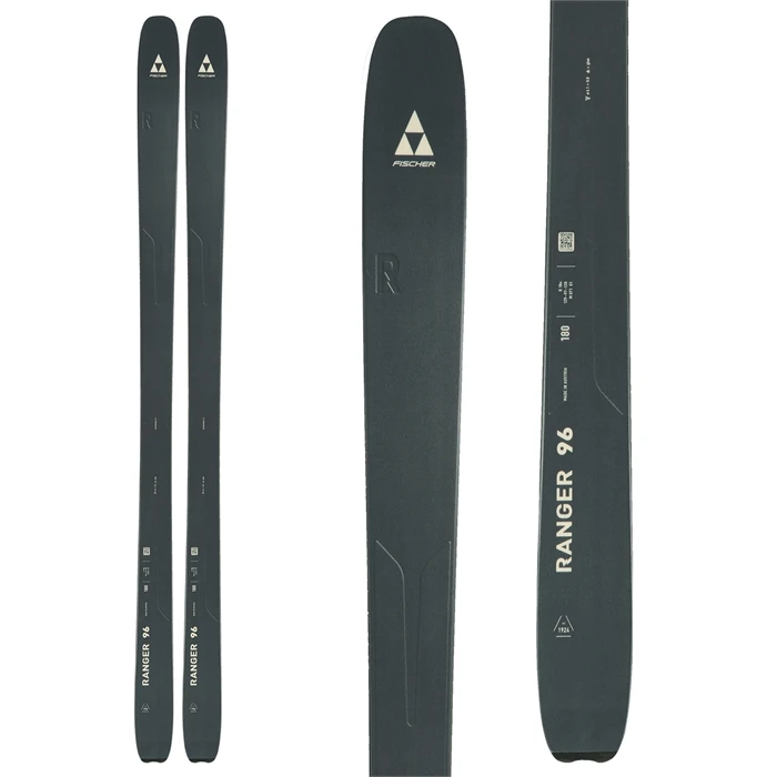 Fischer Ranger 96 FR Dark Grey/Sand Skis W/ Marker Griffon 13 ID Bindings - 2023 2 Fischer Ranger 96 FR Dark Grey/Sand Skis W/ Marker Griffon 13 ID Bindings - 2023 - Image 2