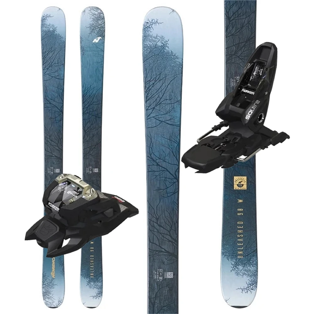 Nordica Unleashed 98 Women's W/ Marker Squire 11 GW Bindings - 2023 1 Nordica Unleashed 98 Women's W/ Marker Squire 11 GW Bindings - 2023