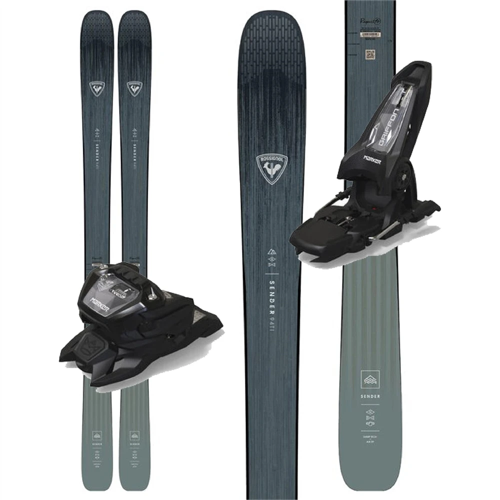 Rossignol Sender 94 TI Skis W/ Marker Griffon 13 ID Bindings - 2023 1 Rossignol Sender 94 TI Skis W/ Marker Griffon 13 ID Bindings - 2023