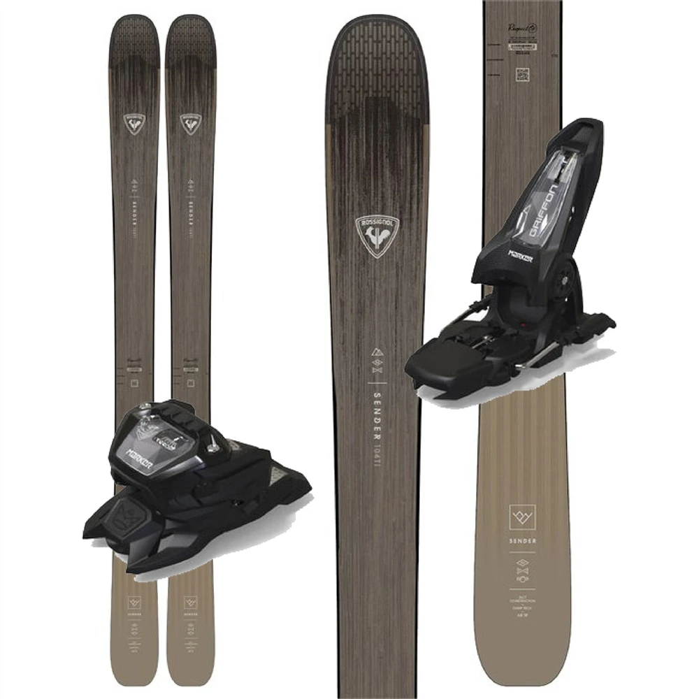 Rossignol Sender 104 TI Skis W/ Marker Griffon 13 ID Bindings - 2023 1 Rossignol Sender 104 TI Skis W/ Marker Griffon 13 ID Bindings - 2023