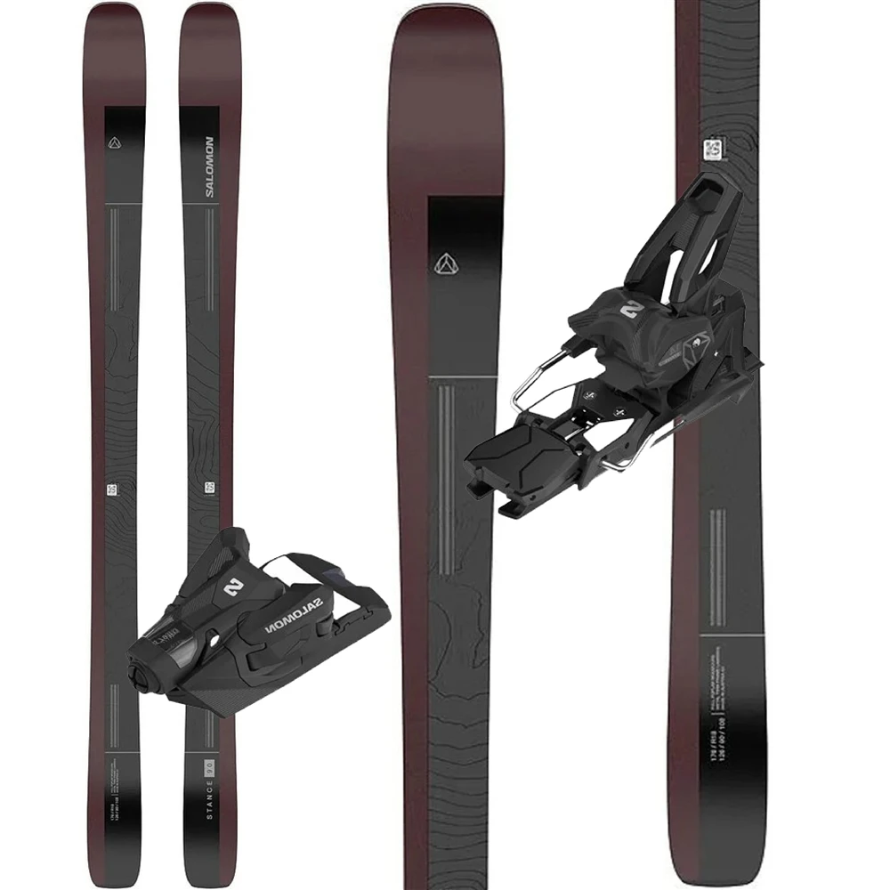 Salomon Stance 90 Skis W/ Salomon Strive 14 Bindings - 2023 1 Salomon Stance 90 Skis W/ Salomon Strive 14 Bindings - 2023